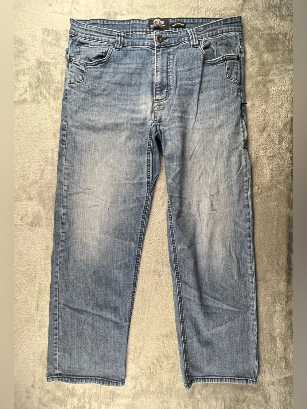 Off The Grid Jeans Mens 38x32 Blue Standard Fit Hideout 2.1 Denim Stretch Riding